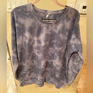 Ideology Purple Tie-Dye Long Sleeve Top – Size XL